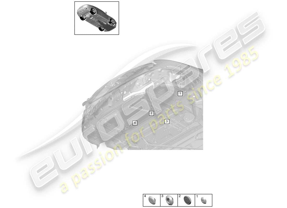 a part diagram from the porsche panamera parts catalogue