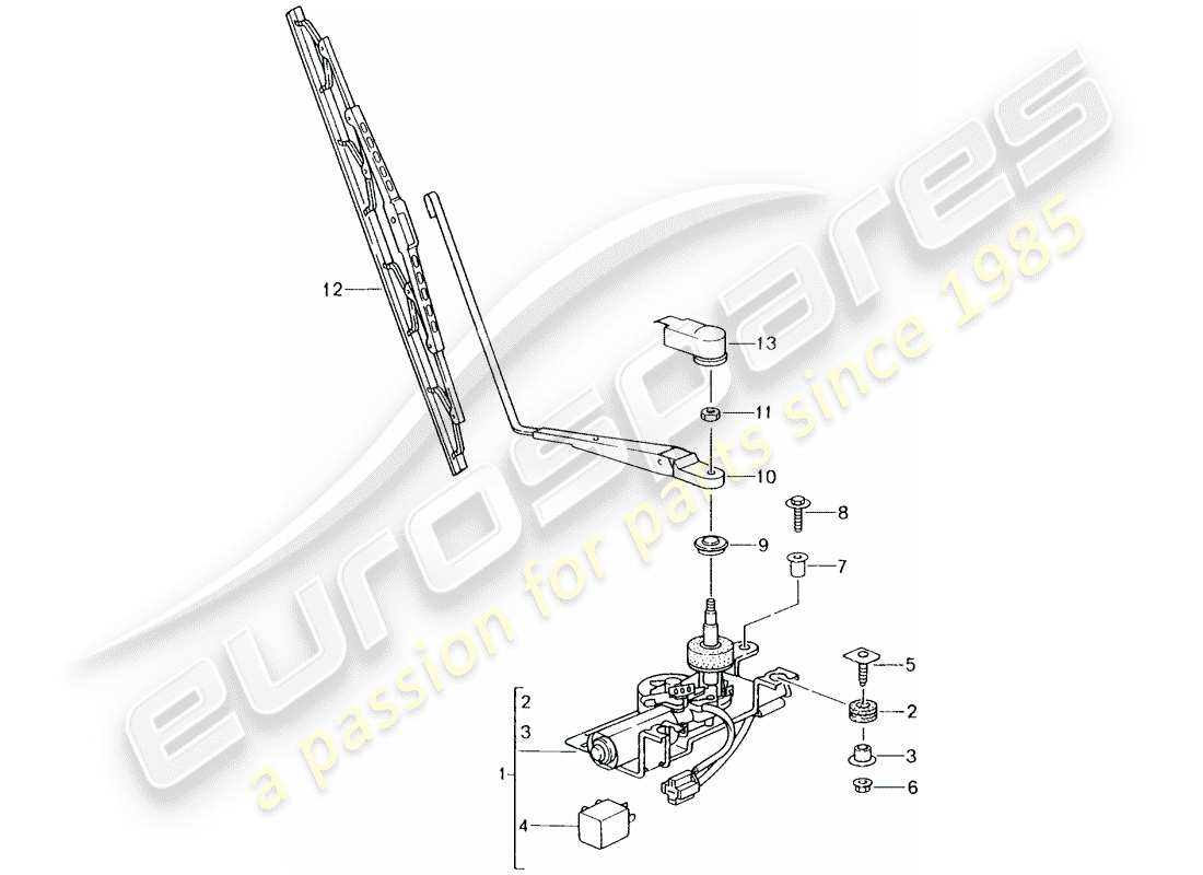 a part diagram from the porsche 996 parts catalogue