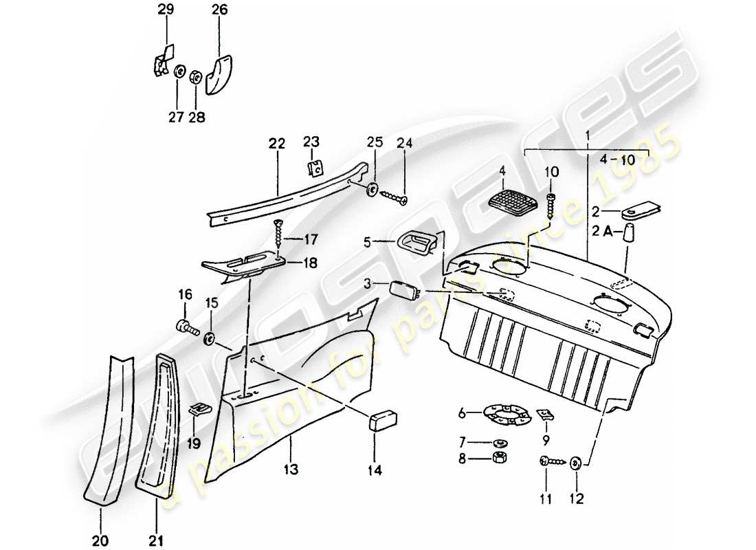 a part diagram from the porsche 1993 (964) parts catalogue