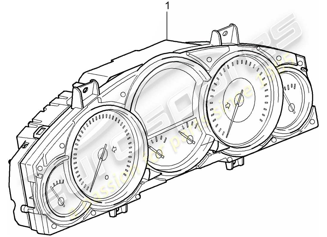 a part diagram from the porsche 2000 (refurbished and exchange catalogue) parts catalogue