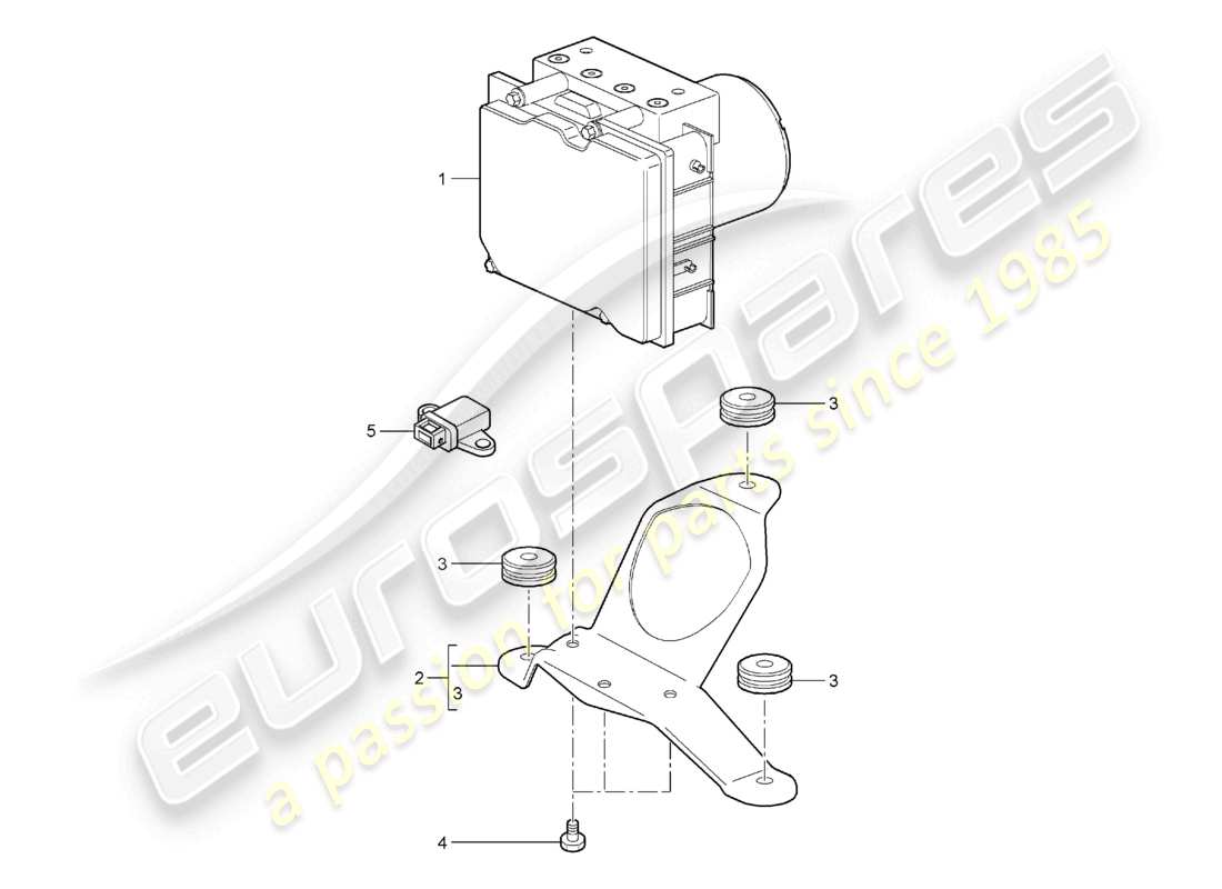 a part diagram from the porsche 2008 (987 boxster) parts catalogue
