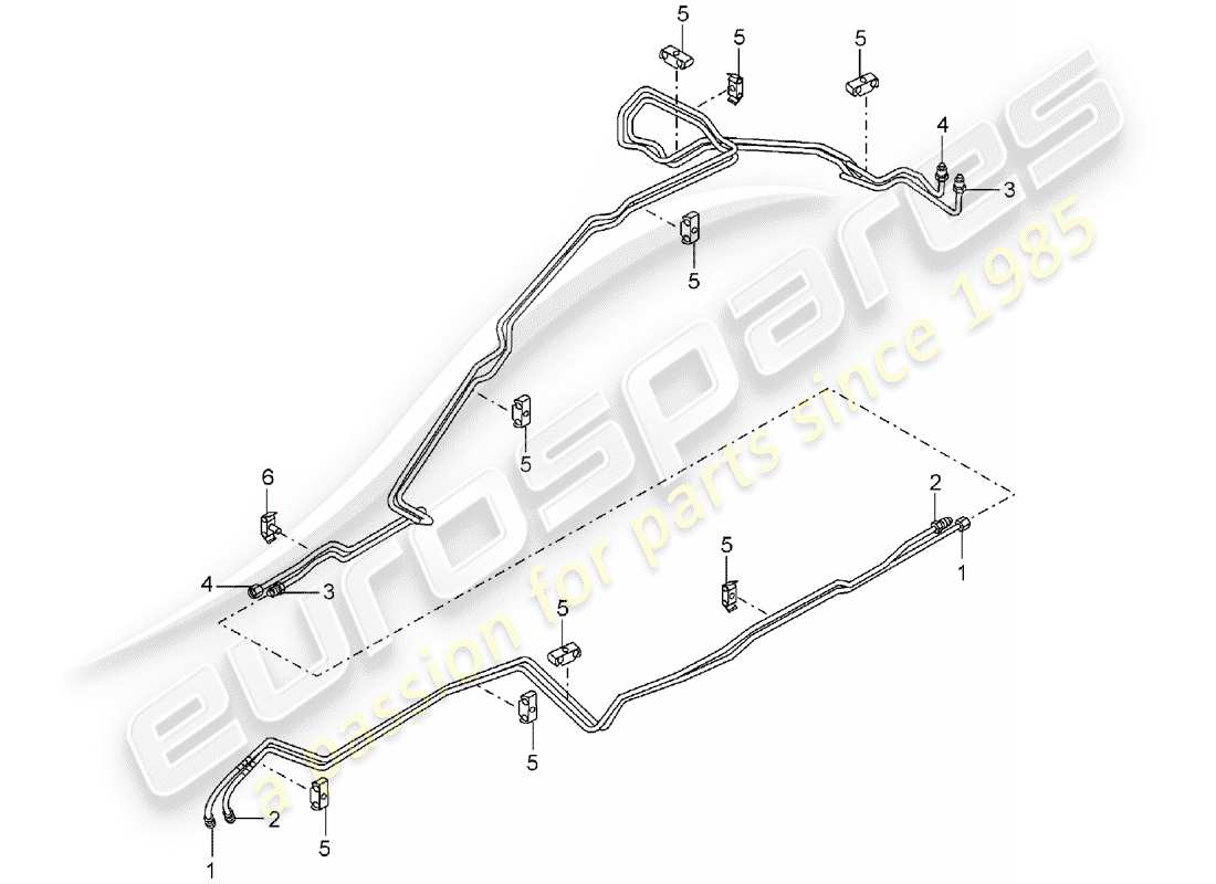 VIEW PARTS DIAGRAMS FROM THE PORSCHE CAYENNE PARTS CATALOGUE a part diagram from the porsche cayenne parts catalogue