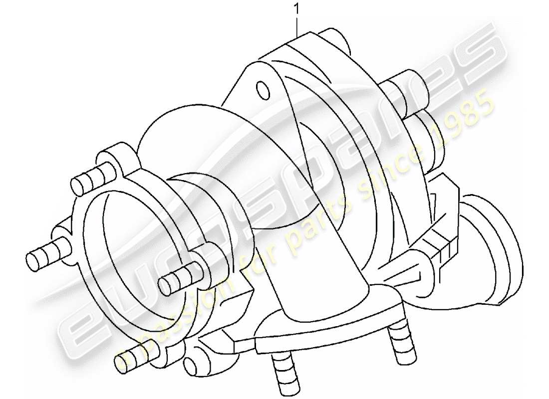 a part diagram from the porsche 1997 (refurbished and exchange catalogue) parts catalogue