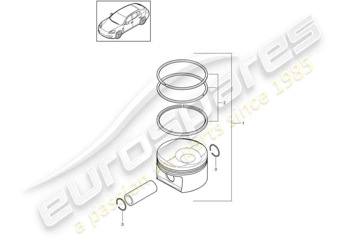 a part diagram from the porsche panamera parts catalogue