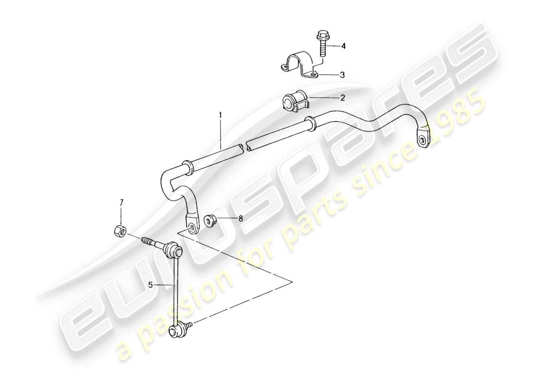 a part diagram from the porsche boxster parts catalogue