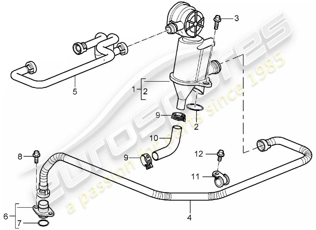 VIEW PARTS DIAGRAMS FROM THE PORSCHE BOXSTER PARTS CATALOGUE a part diagram from the porsche boxster parts catalogue