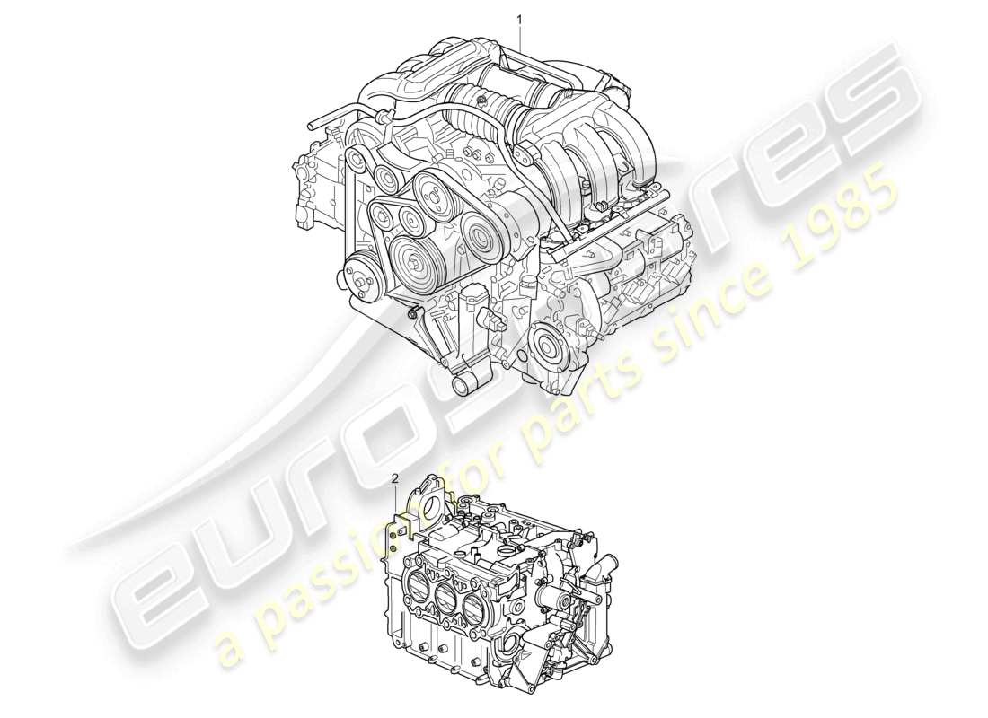 a part diagram from the porsche 2006 (987 boxster) parts catalogue