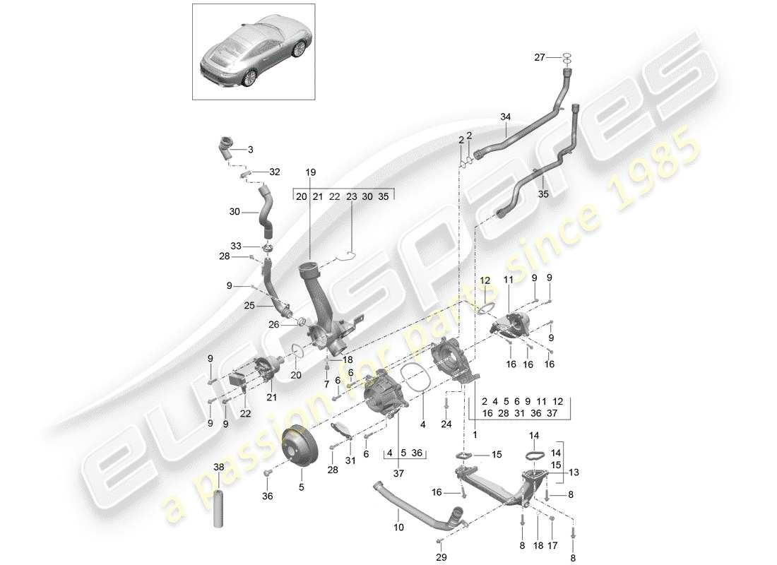 part diagram containing part number 90038501901