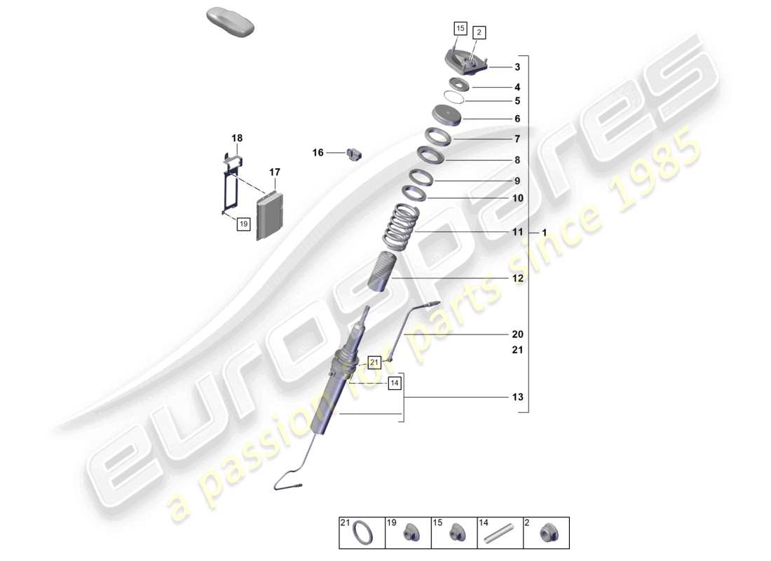 VIEW PARTS DIAGRAMS FROM THE PORSCHE BOXSTER PARTS CATALOGUE a part diagram from the porsche boxster parts catalogue