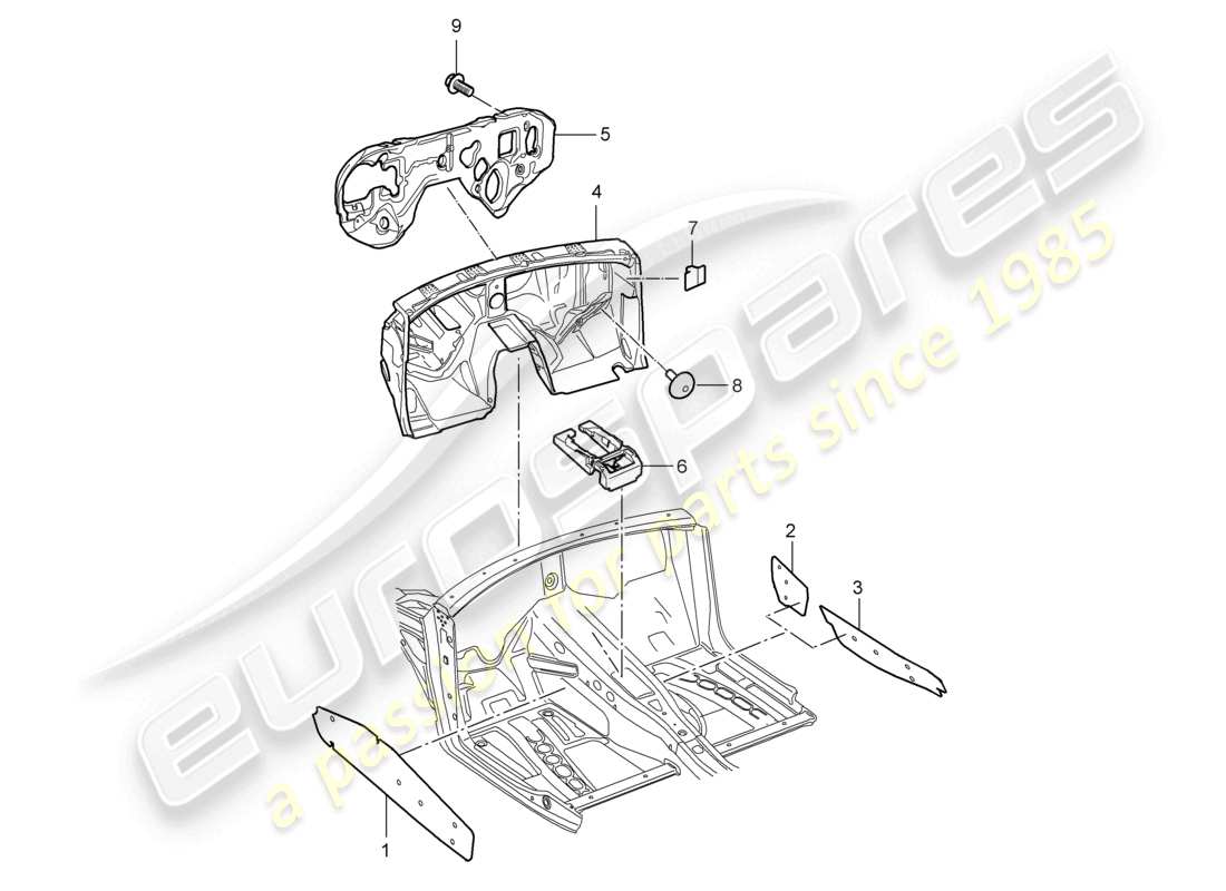 VIEW PARTS DIAGRAMS FROM THE PORSCHE CAYENNE PARTS CATALOGUE a part diagram from the porsche cayenne parts catalogue