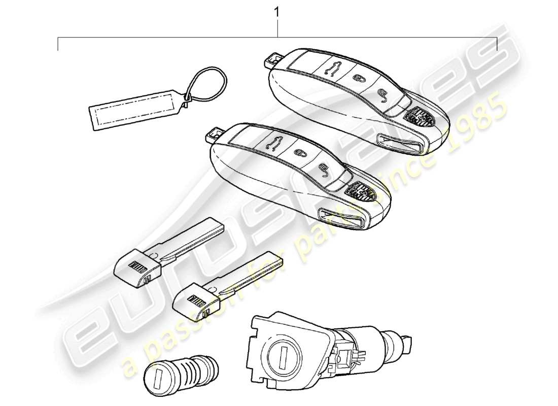 a part diagram from the porsche 2016 (cayenne e2 92a) parts catalogue