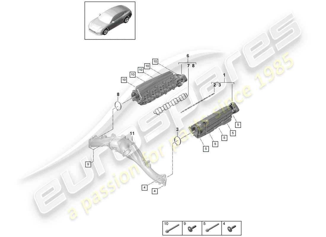 part diagram containing part number n10698001