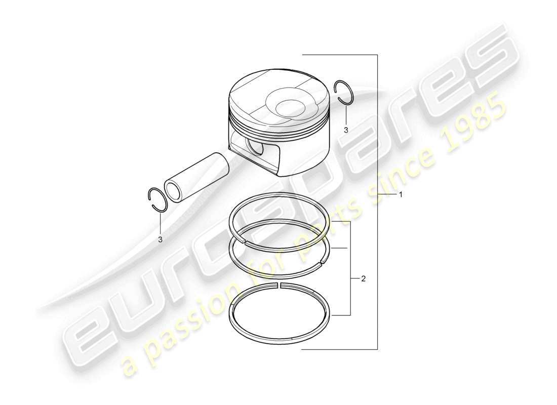 a part diagram from the porsche 2008 (cayenne e1 9pa) parts catalogue