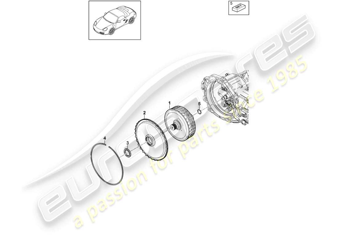 a part diagram from the porsche boxster parts catalogue