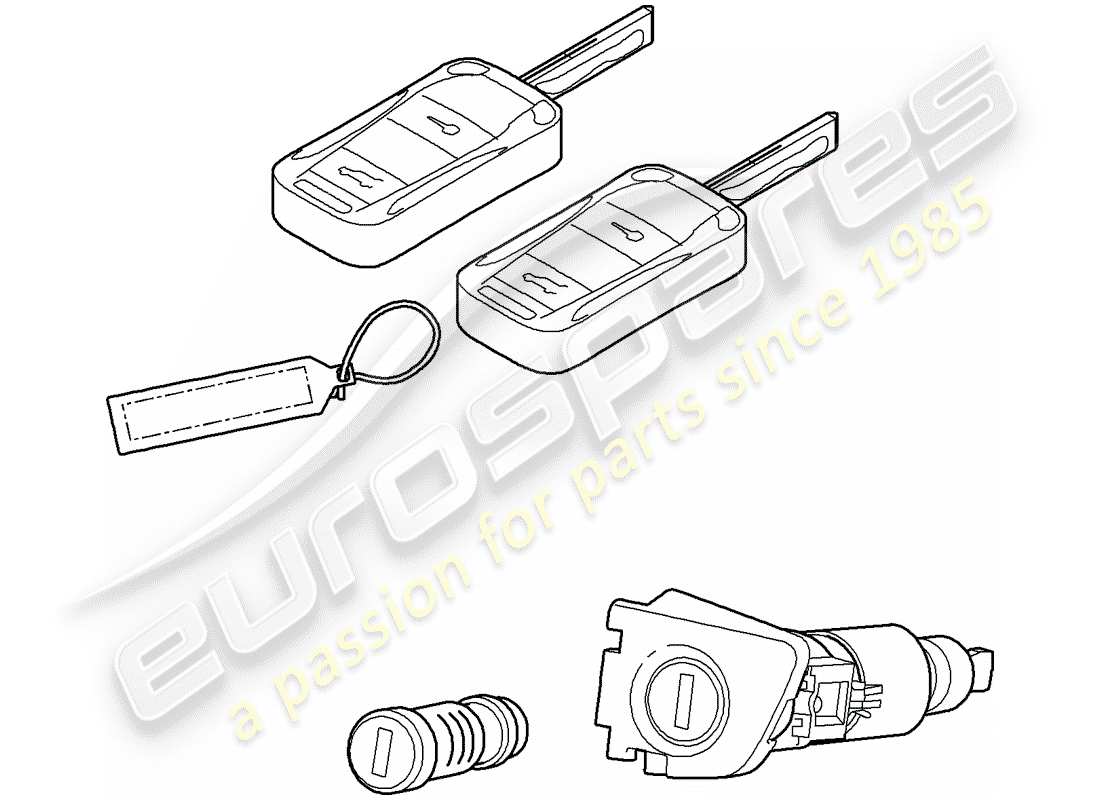 a part diagram from the porsche 2009 (cayenne e1 9pa) parts catalogue
