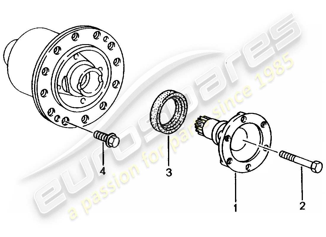 a part diagram from the porsche 996 parts catalogue