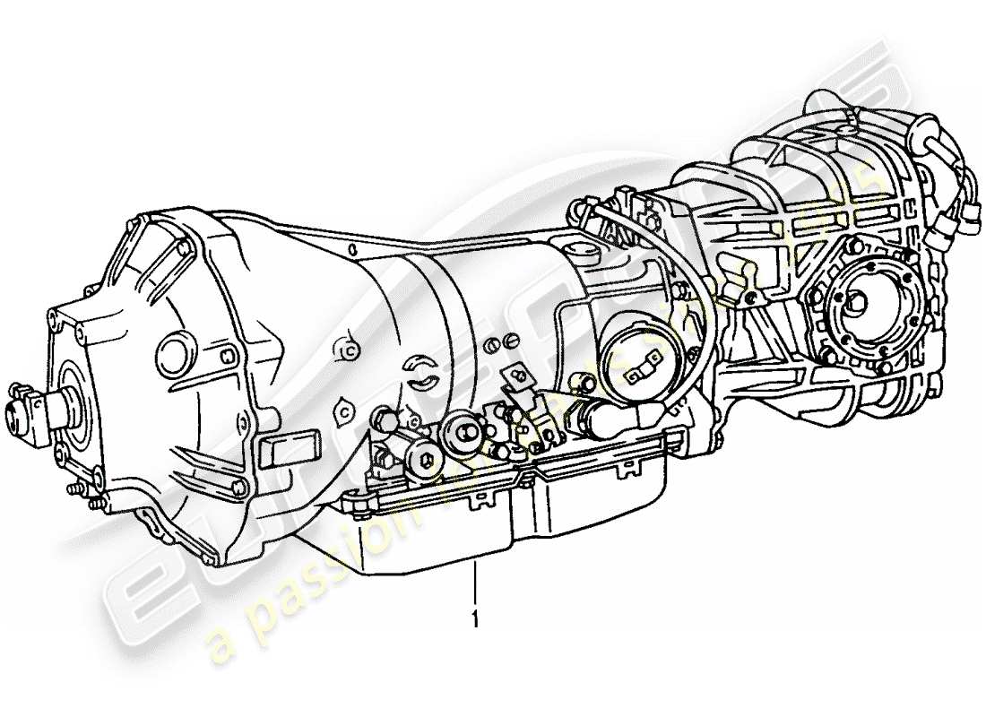 a part diagram from the porsche accessories and tequipment parts catalogue
