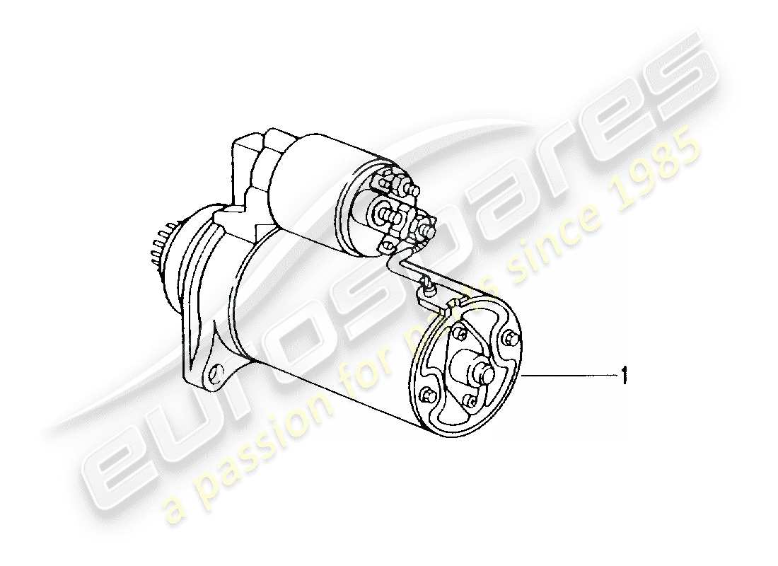 a part diagram from the porsche accessories and tequipment parts catalogue