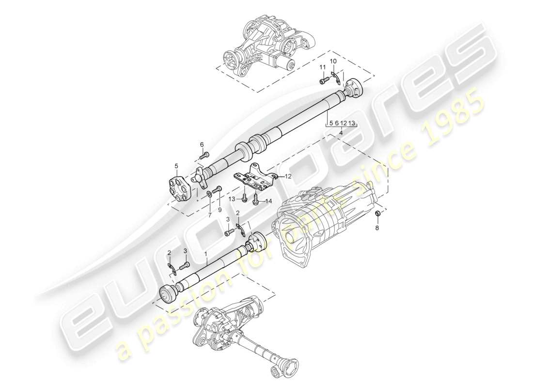 a part diagram from the porsche cayenne parts catalogue