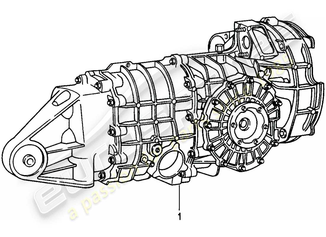 a part diagram from the porsche 1965 (refurbished and exchange catalogue) parts catalogue
