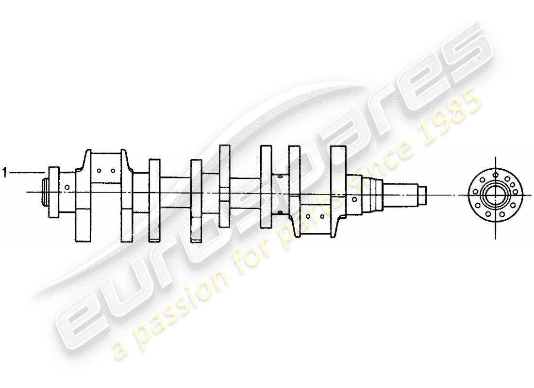a part diagram from the porsche 1988 (refurbished and exchange catalogue) parts catalogue