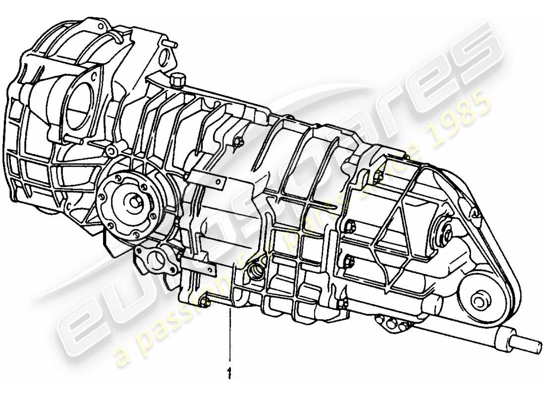 a part diagram from the porsche 1963 (refurbished and exchange catalogue) parts catalogue