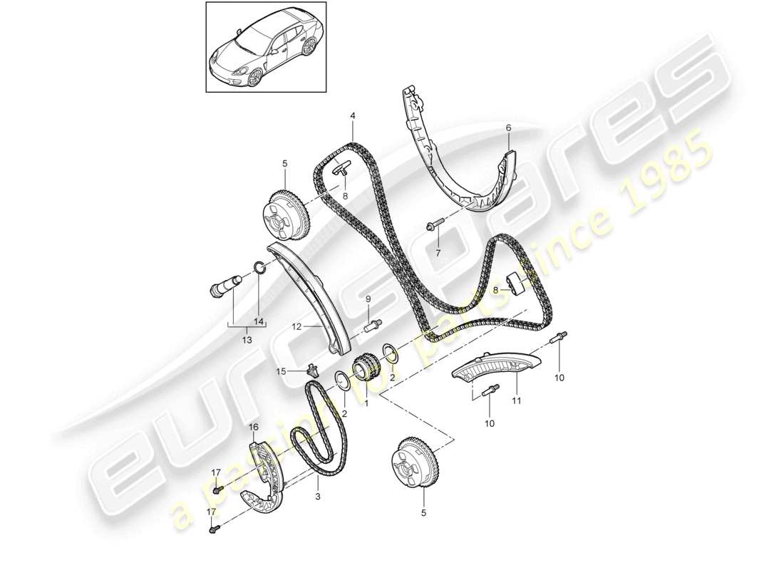 VIEW PARTS DIAGRAMS FROM THE PORSCHE PANAMERA PARTS CATALOGUE a part diagram from the porsche panamera parts catalogue