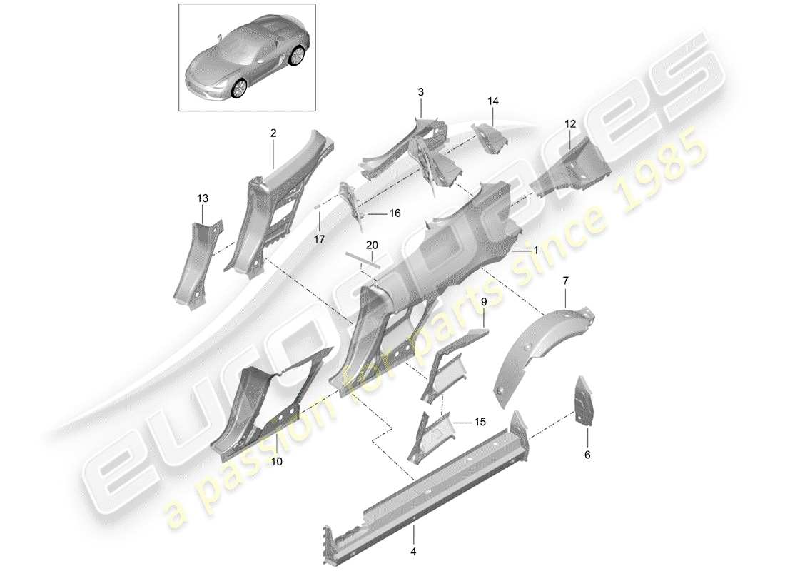 part diagram containing part number 98150396203