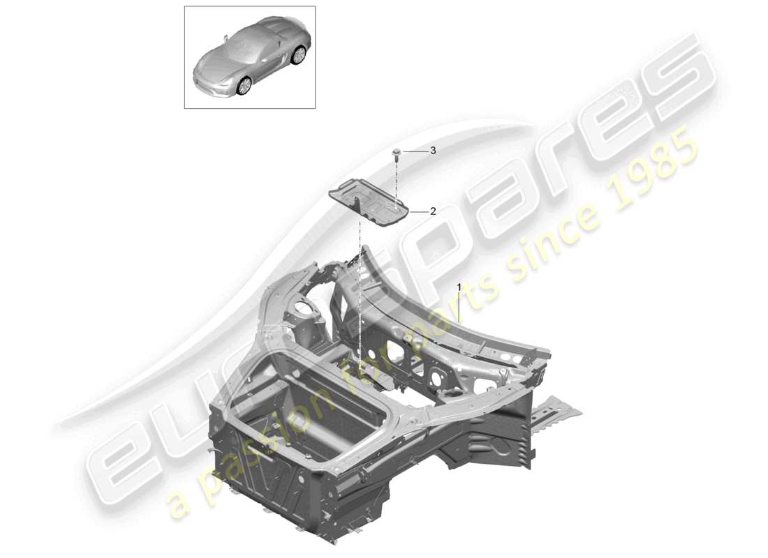 a part diagram from the porsche boxster parts catalogue