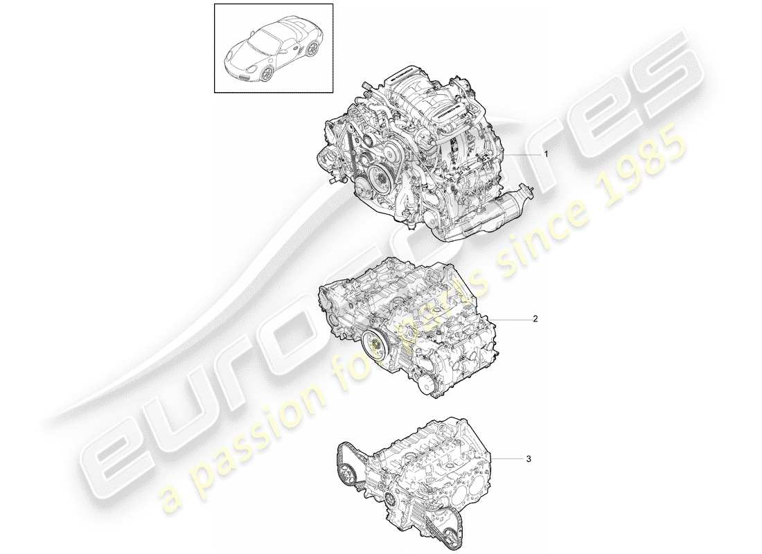 VIEW PARTS DIAGRAMS FROM THE PORSCHE BOXSTER PARTS CATALOGUE a part diagram from the porsche boxster parts catalogue