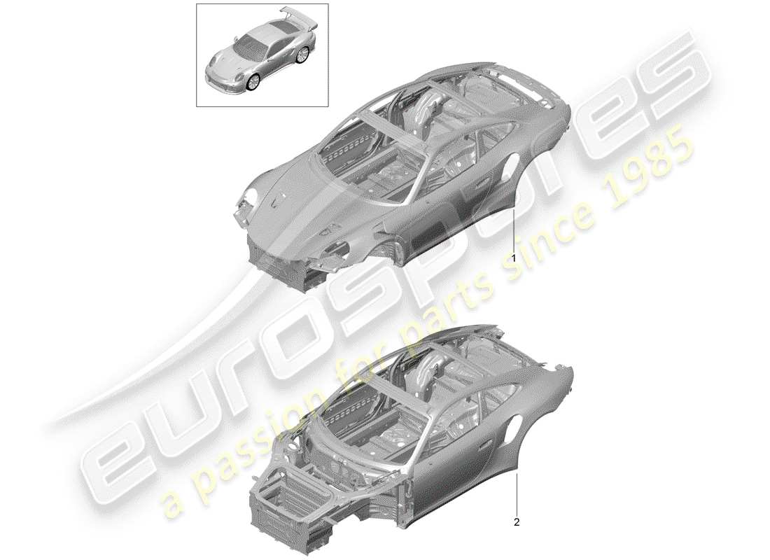 VIEW PARTS DIAGRAMS FROM THE PORSCHE 991 PARTS CATALOGUE a part diagram from the porsche 991 parts catalogue
