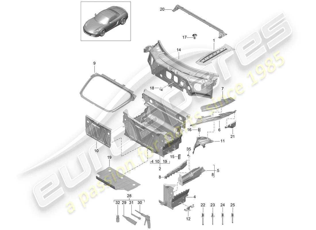 part diagram containing part number 99150143100