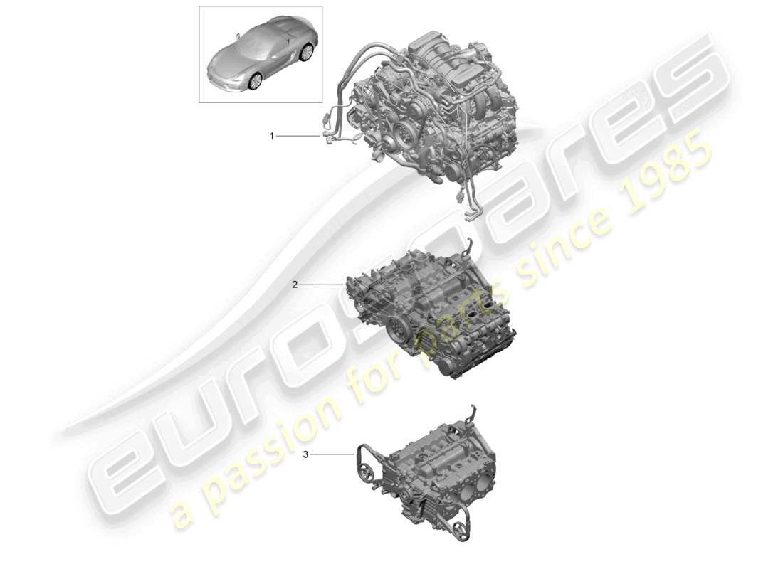 a part diagram from the porsche boxster parts catalogue