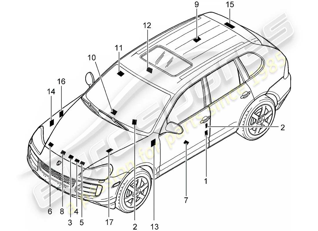 part diagram containing part number 95570129400