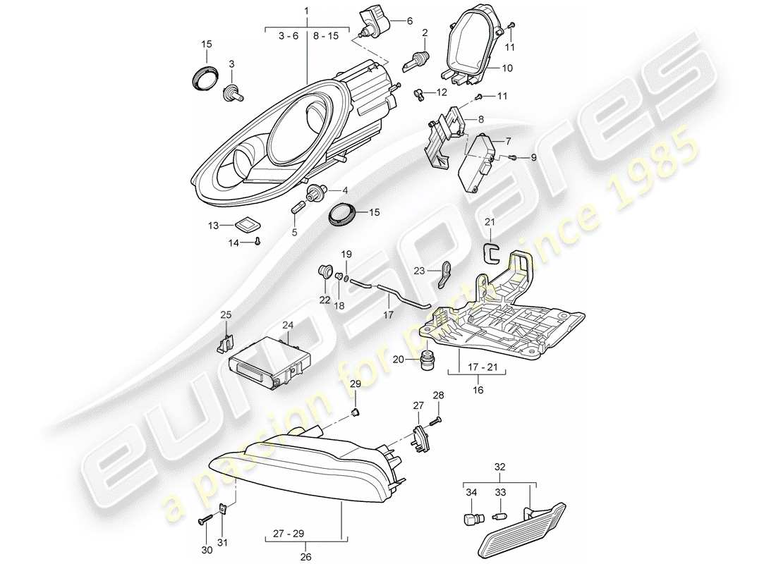 part diagram containing part number 98763109601