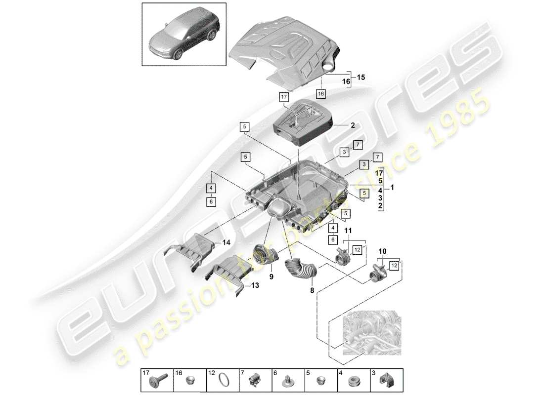 part diagram containing part number 95813302600