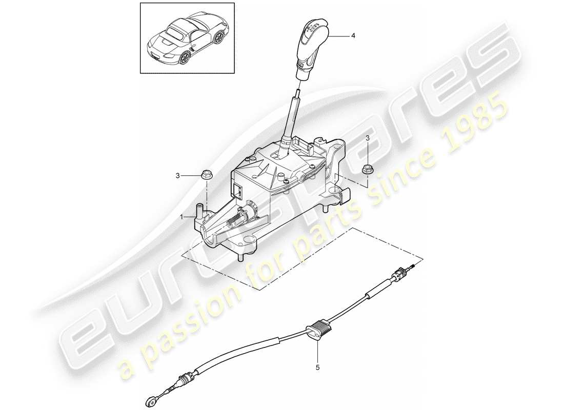 a part diagram from the porsche boxster parts catalogue