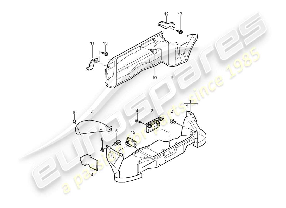 a part diagram from the porsche boxster parts catalogue