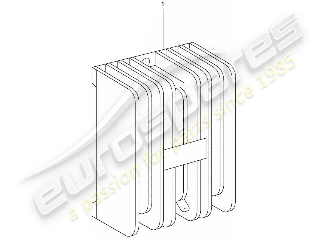a part diagram from the porsche 2010 (refurbished and exchange catalogue) parts catalogue