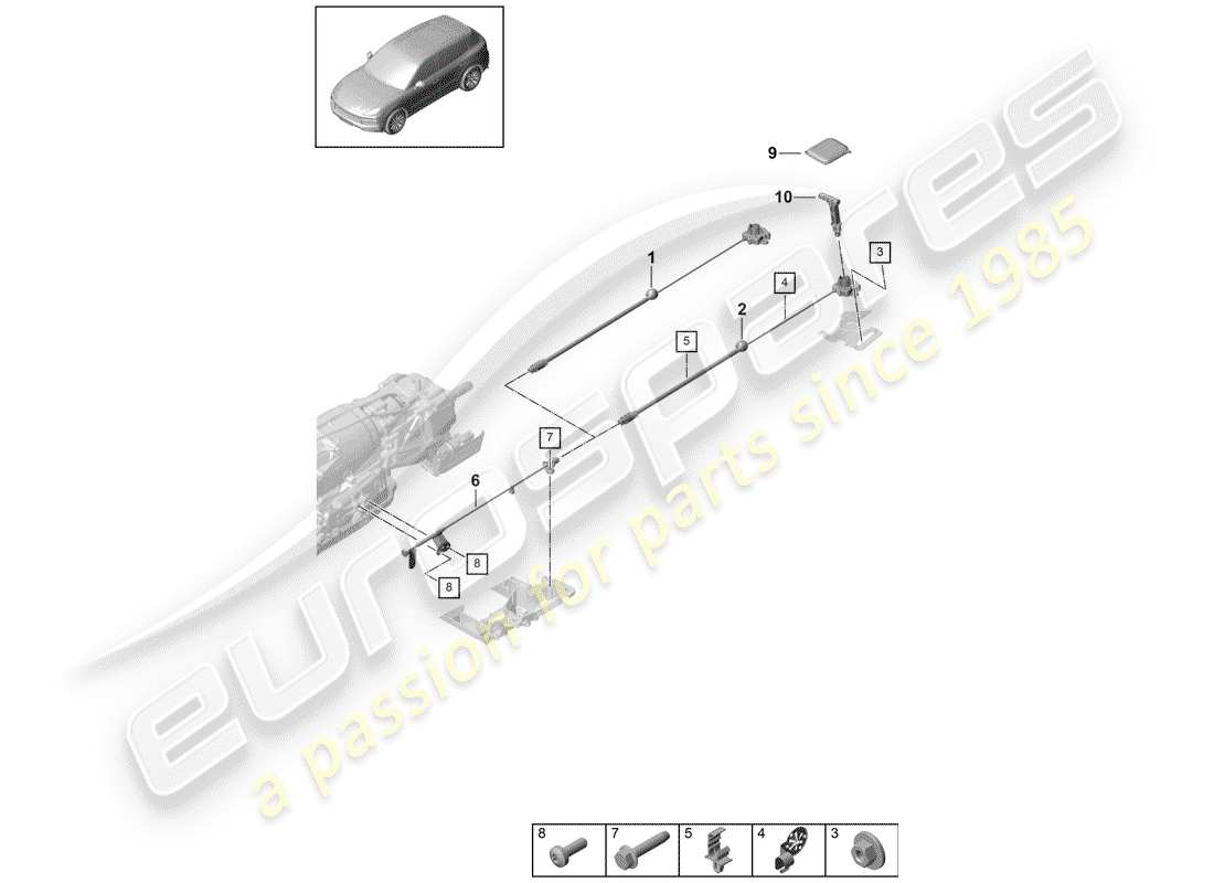 part diagram containing part number pab713045a