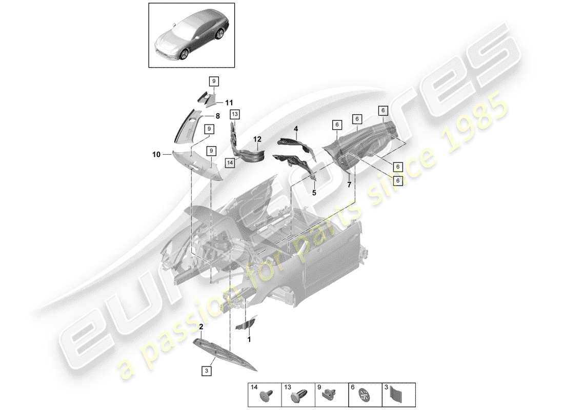part diagram containing part number n 90335005
