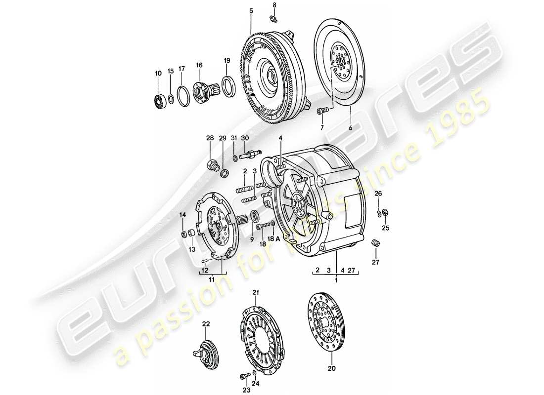 VIEW PARTS DIAGRAMS FROM THE PORSCHE 911 PARTS CATALOGUE a part diagram from the porsche 911 parts catalogue