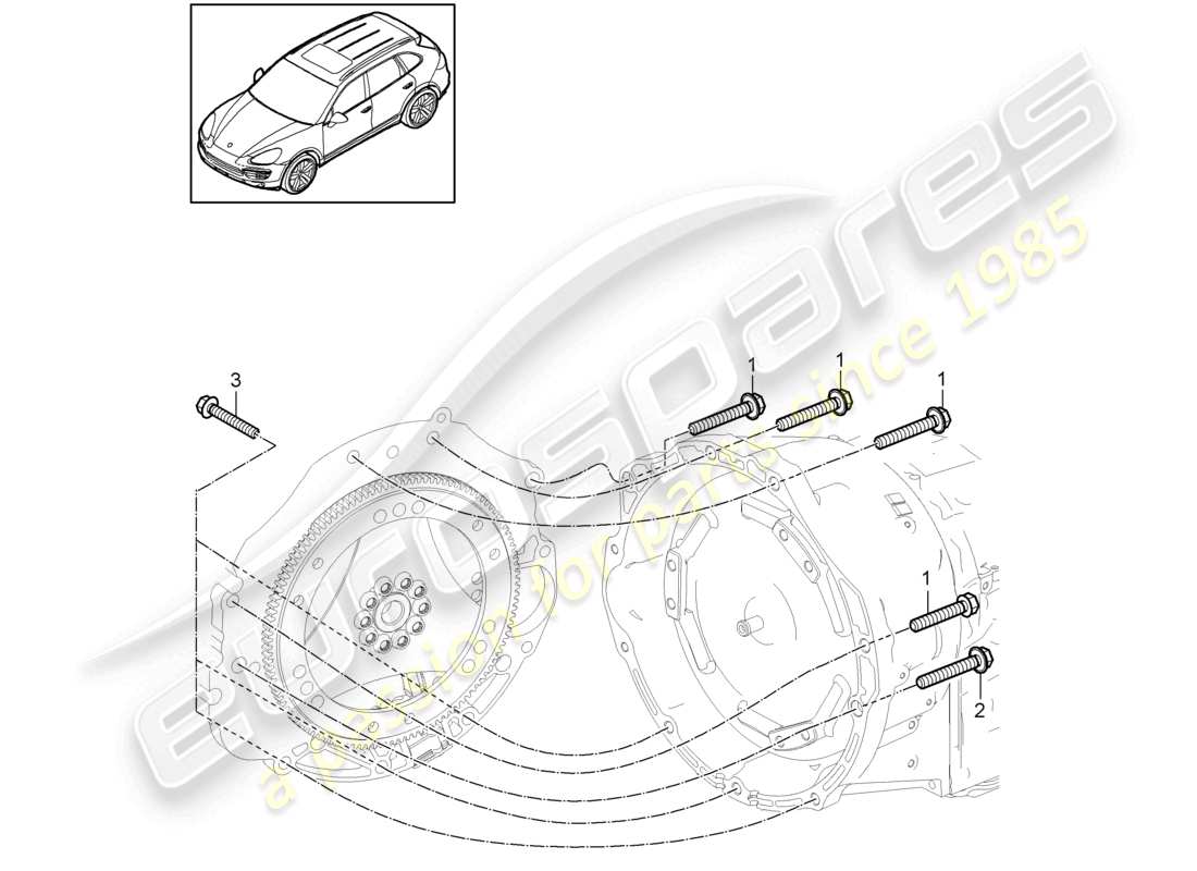 VIEW PARTS DIAGRAMS FROM THE PORSCHE CAYENNE PARTS CATALOGUE a part diagram from the porsche cayenne parts catalogue