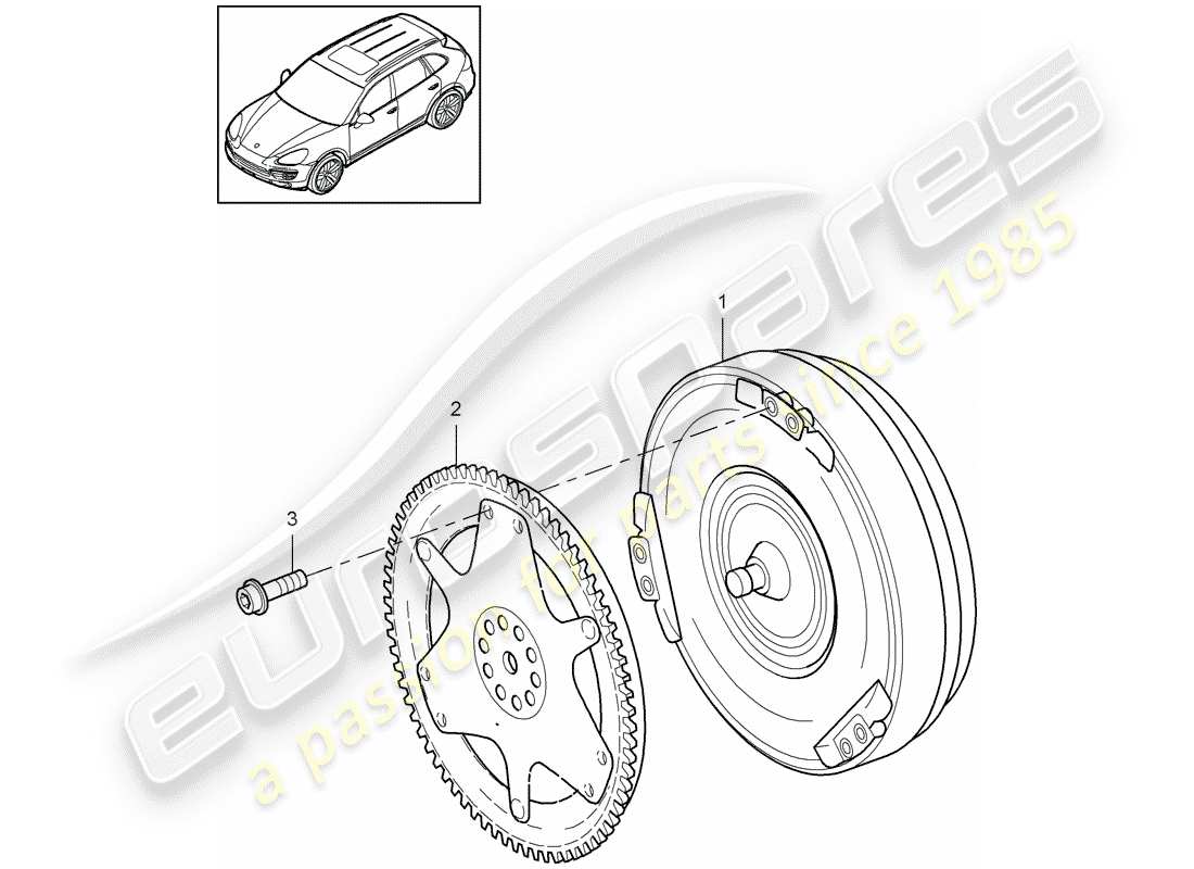 VIEW PARTS DIAGRAMS FROM THE PORSCHE CAYENNE PARTS CATALOGUE a part diagram from the porsche cayenne parts catalogue