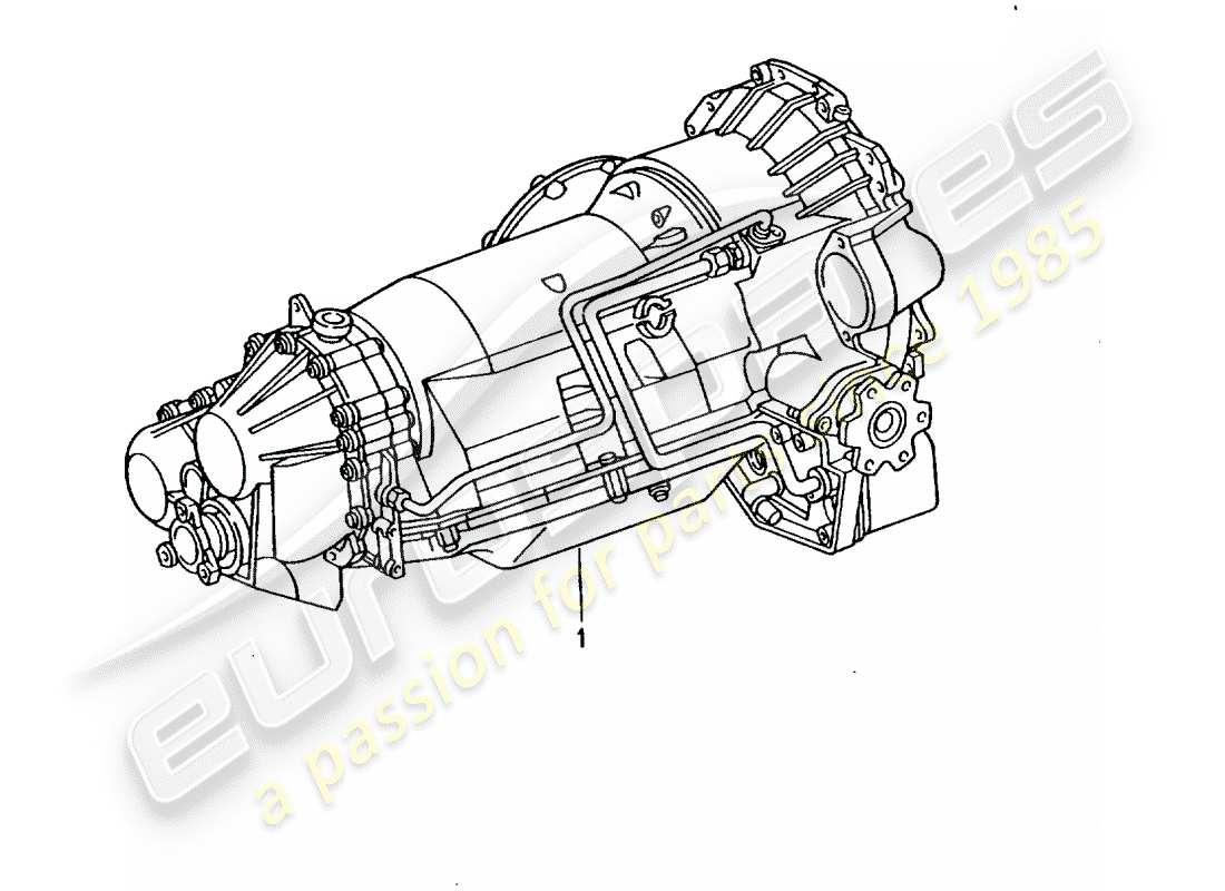 a part diagram from the porsche 1998 (refurbished and exchange catalogue) parts catalogue