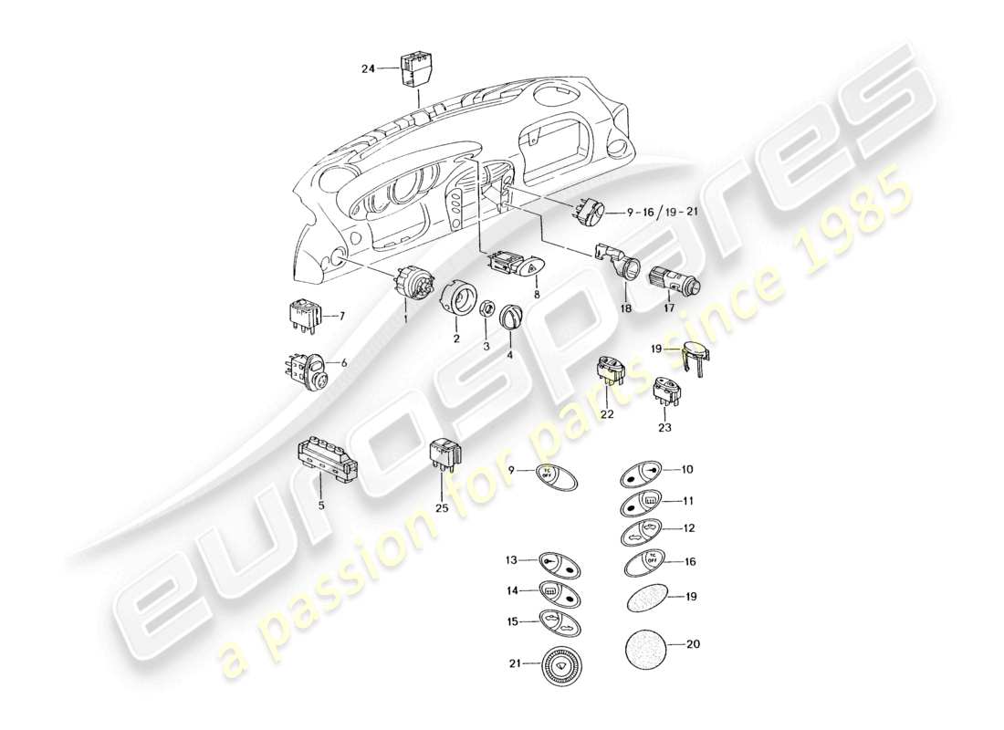 VIEW PARTS DIAGRAMS FROM THE PORSCHE BOXSTER PARTS CATALOGUE a part diagram from the porsche boxster parts catalogue