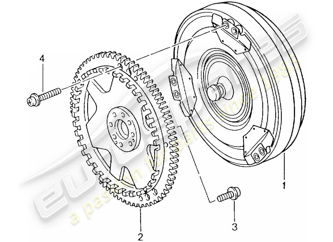 a part diagram from the porsche 996 parts catalogue