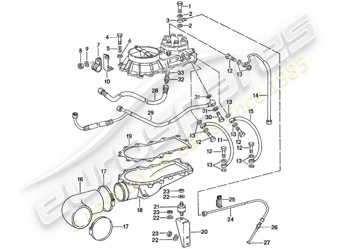 VIEW PARTS DIAGRAMS FROM THE PORSCHE 911 PARTS CATALOGUE a part diagram from the porsche 911 parts catalogue
