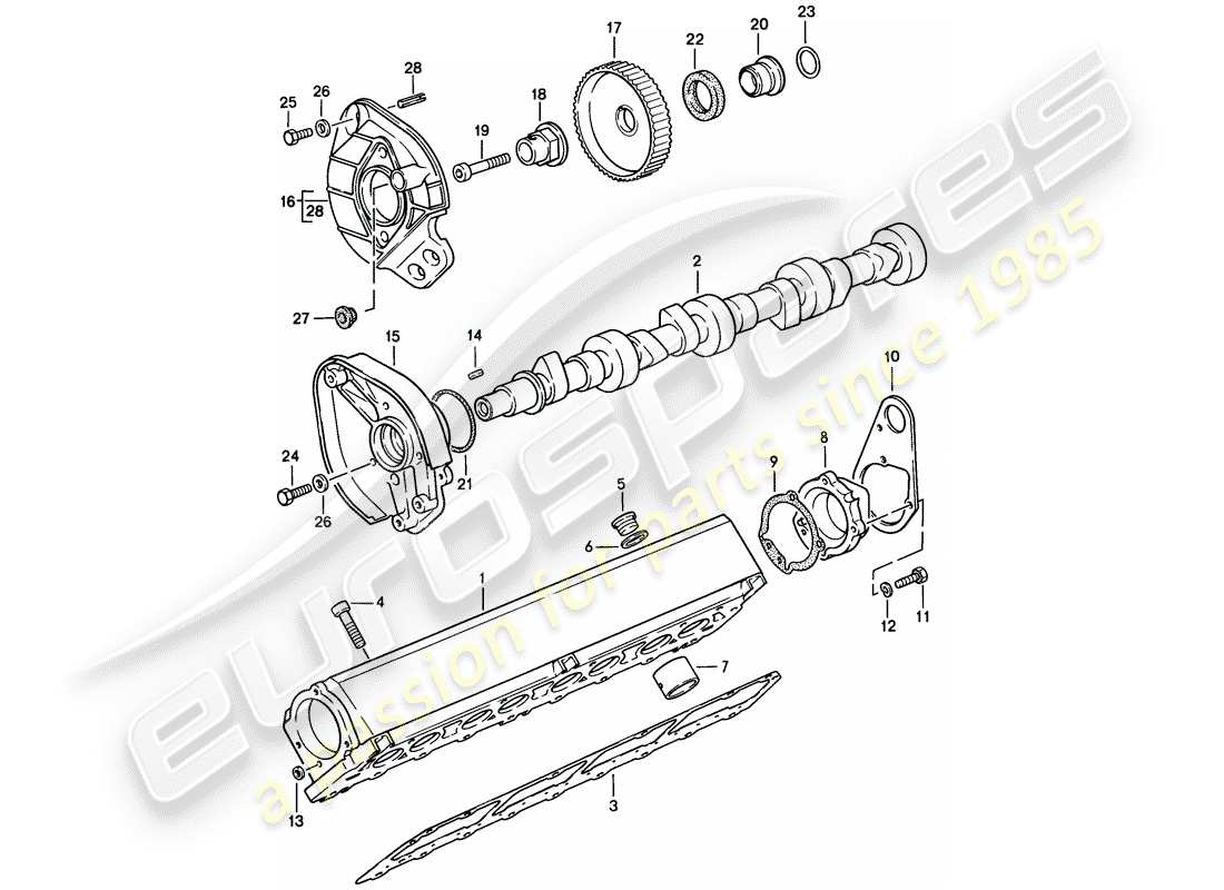 VIEW PARTS DIAGRAMS FROM THE PORSCHE 924 PARTS CATALOGUE a part diagram from the porsche 924 parts catalogue