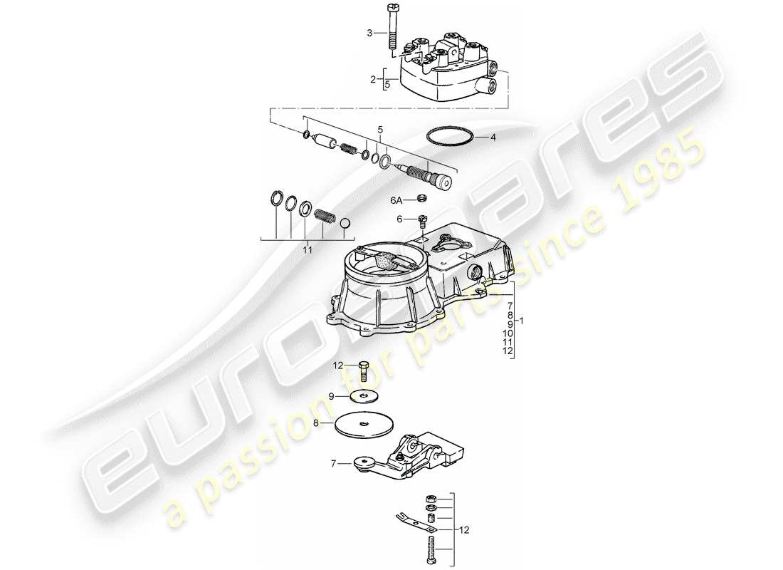 VIEW PARTS DIAGRAMS FROM THE PORSCHE 924 PARTS CATALOGUE a part diagram from the porsche 924 parts catalogue